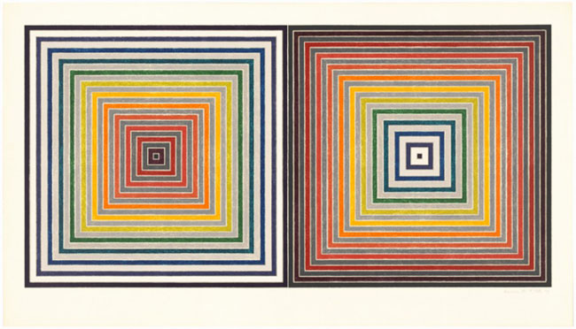Frank Stella, Double Gray Scramble, 1973. Screenprint on white Arches 88 mould-made paper, 29 x 50 3/4 inches. National Gallery of Art, Washington, Gift of Gemini G.E.L. and the Artist, 1981.5.98 © 2016 Frank Stella / Artists Rights Society (ARS), New York