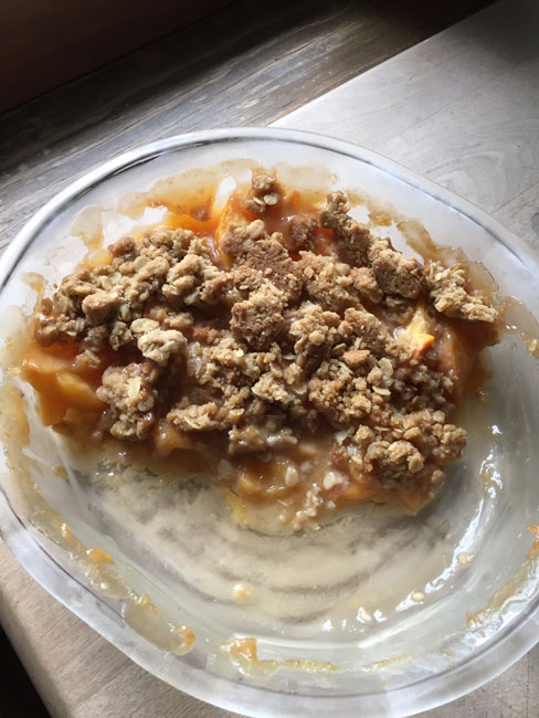 Peach crisp