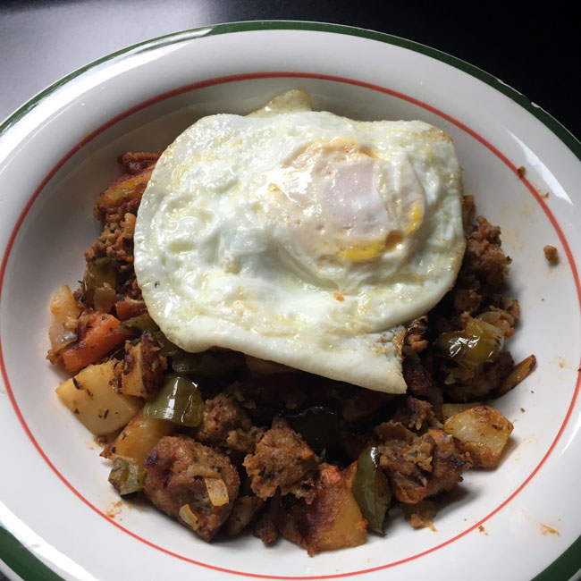 Meatloaf Hash October 15, 2017 – Deb's Lunch