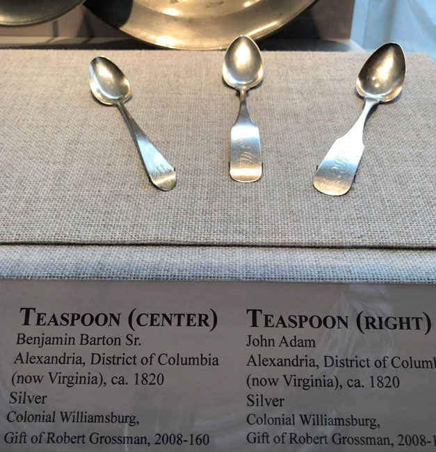 teasppons at DeWitt Wallace Decorative Arts Museum