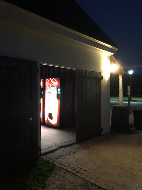 coke machine at williamsburg