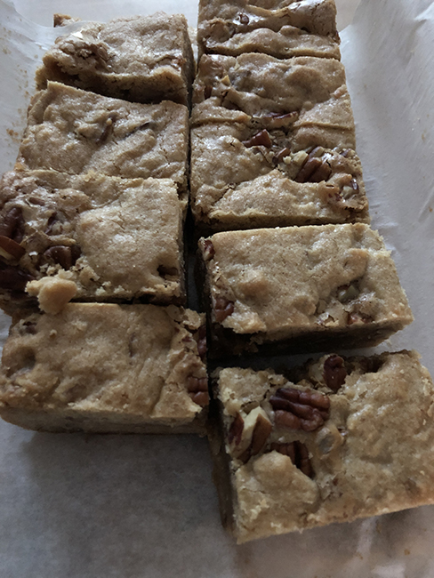 Brown butter blondies