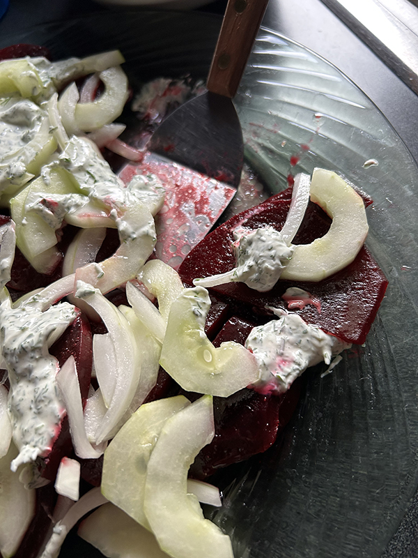 Beet and Cucymber salad